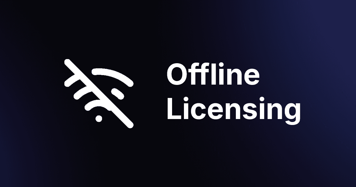 Offline license validation with JWT tokens